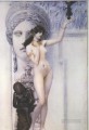 Allegory of Sculpture Gustav Klimt Impressionistic nude
